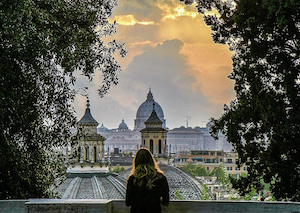 aesaggio del Pincio di Roma